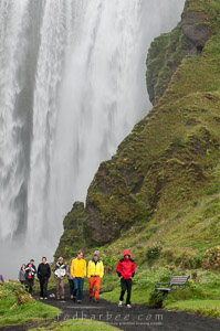 Skógafoss waterfall.