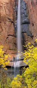ephemeral waterfall in Zion 