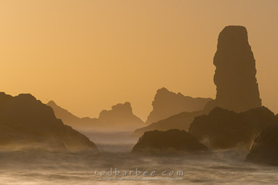 Bandon beach sunset